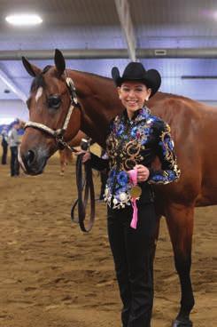 A very special exhibition and win took place in the Loni Grace Memorial emma Gore won the Small Fry Horsemanship with At the