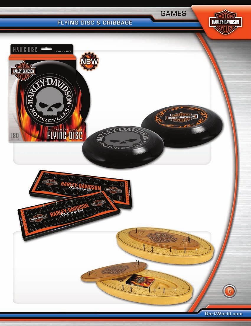 H-D Flying Disc Tournament quality 180 gram disc 2 custom logoss Willie G. Davidson skull or flame design (Std. pack of 12) Flame Disc 66932 Willie G.