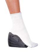 A combination of wedges fit beneath the forefoot and toe.