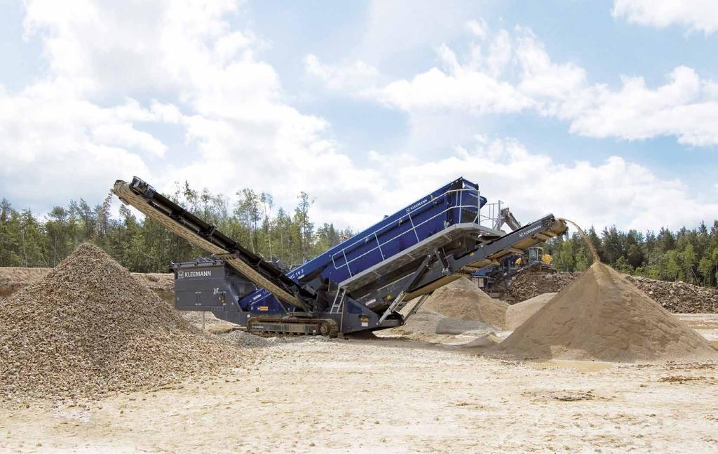 MOBILE SCREENING PLANTS MOBISCREEN THE SERIES 25 MOBILE SCREENING PLANTS MOBISCREEN The mobile screening plants MOBISCREEN are used for screening almost all natural stone and residual construction