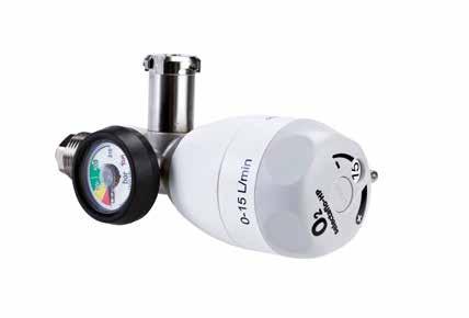 High pressure Selectaflo HP reducer-flowmeter S electaflo HP is a flowmeter-pressure regulator designed to be fitted to high-pressure medical gas cylinders.