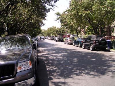 Boulevard toward the Fairfax Avenue