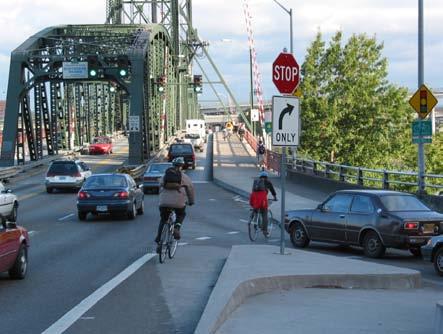 Where to Use Existing or proposed bridge, overpass, underpass or facility over a highway Stand-alone bicycle/pedestrian structure Guidelines Options are shared use path, wide