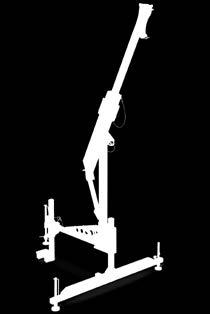 Xtirpa 3 ( 76 mm ) MAST FOR DAVIT ARM IN-2003, 45 ( 1143 mm ) height Xtirpa 3 ( 76 mm ) HITCH MOUNT IN-2126 With standard 24