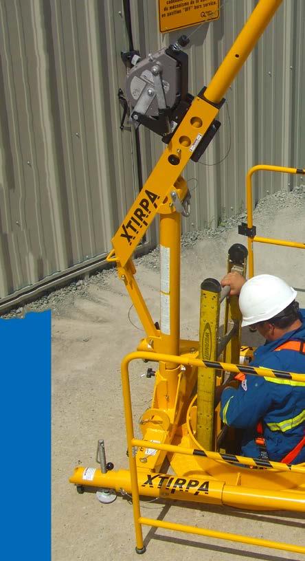 A free-standing system is ideal when you need to move and access various confined spaces entry points in the same area.