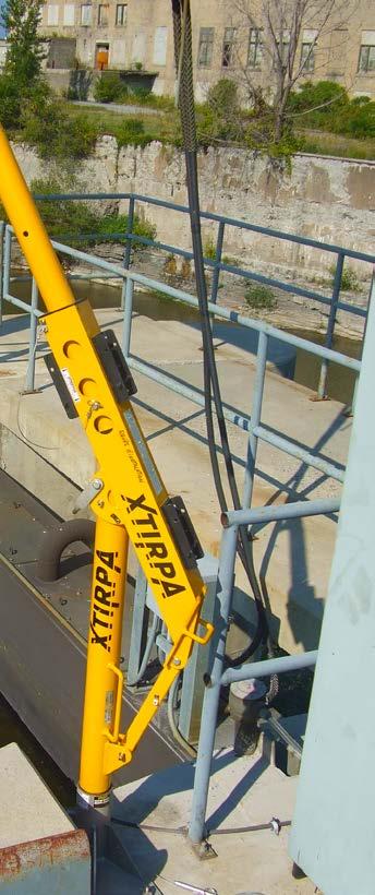 Xtirpa ADAPTER BASE SYSTEM 24 ( 610 mm ) CATEGORY DAVIT ARM DAVIT ARM WITH 24 ( 610 mm ) REACH IN-2210 DESCRIPTION 24 ( 610 mm ) davit arm with secondary block adapter for fall protection and