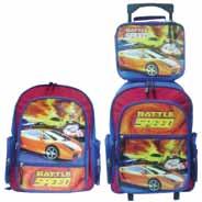 : Bullet Fire Desc.: Bullet Fire Backpack 16 Trolley Bag w/ Lunchkit Size: 11.