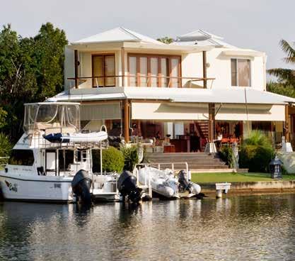 established jetty includes jet dock boat lift Situated on 1119 m² allotment with an ideal North aspect & bordering parkland reserve,