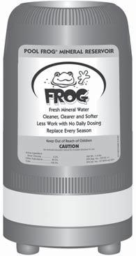 POOL FROG Mineral Pool Care System Model 5400/5430 For Pools up to 40,000 Gallons BRAND CYCLER Adopt A FROG for Worry-Free Water! 3 4 5 6 1 2 7 8 Less work with no daily dosing.