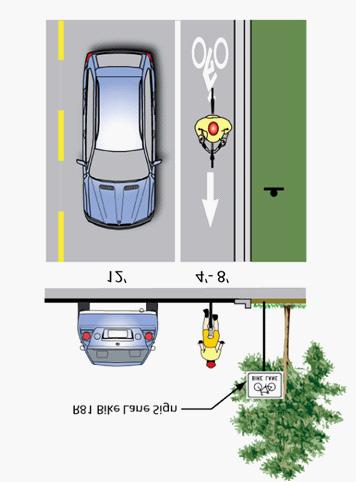 186 Kern Council of Governments Class II Bikeway: Bike Lanes on Streets Without Parking Bike lane width: 4 foot minimum when no curb & gutter is present, 6 foot preferred (rural road sections).