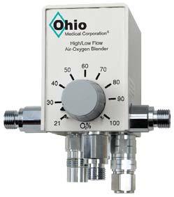 We offer models with multiple outlet ports that deliver the same highly accurate selected FiO 2.