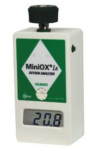 Health-Care Applications: Respiratory therapy Neonatal care Home respiratory care Anesthesia MiniO 3000 Oxygen Monitor (P/N 814365) For continuous oxygen monitoring, the MiniO 3000 Oxygen Monitor is