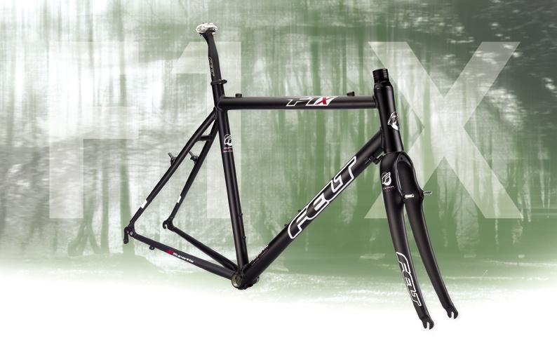 49, 51, 53, 55, 57, 59cm F1X Semi Matte Black Since the fun doesn t stop when the pavement ends, Felt brings you the F1X cyclocross frameset.
