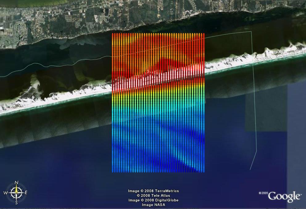 This model provides digital elevation data of the United States Continental Shelf with a spatial resolution of three arc-seconds, roughly 90 meters.