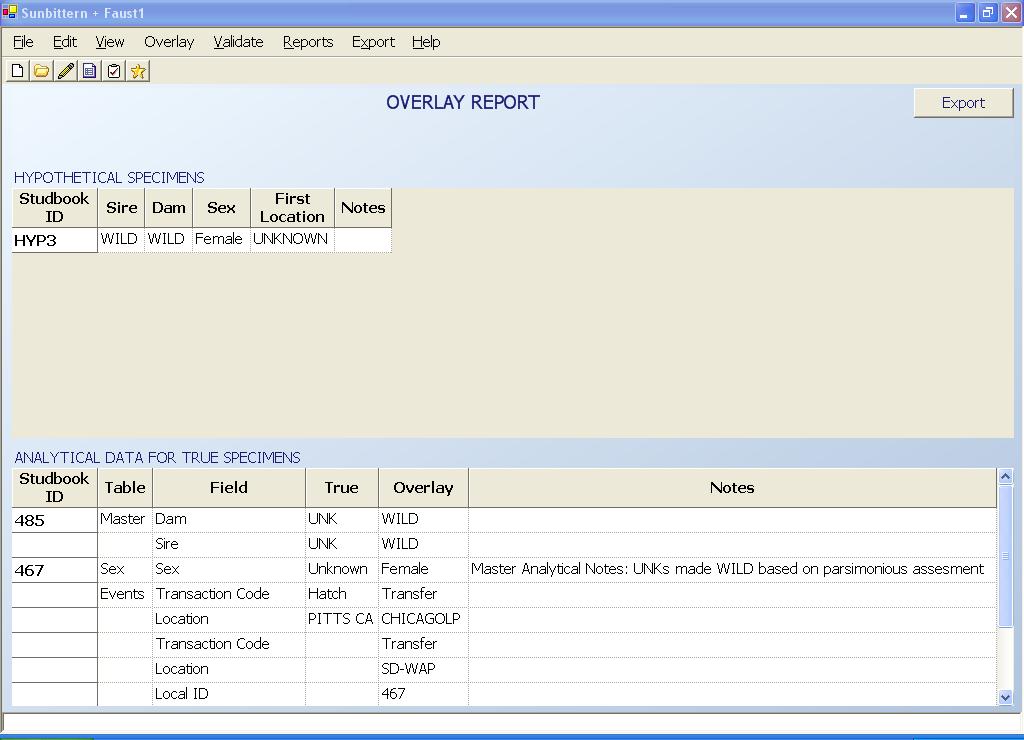Generating Overlay Reports You can see a quick summary of all analytical changes in your overlay by running an Overlay Report in the Overlay drop-down menu.