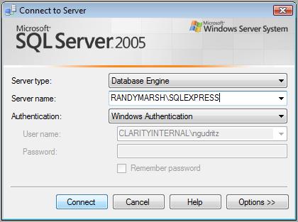 APPENDIX 2: ACCESSING POPLINK DATA IN MICROSOFT SQL SERVER MANAGEMENT STUDIO EXPRESS The underlying studbook database storage system for PopLink 2.3 has been changed from the binary file (data.