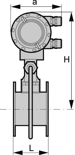 VERSAFLOW VORTEX TECHNICAL DATA 8 a = 135 mm / 5.32" b = 108 mm / 4.26" c = 184 mm / 7.