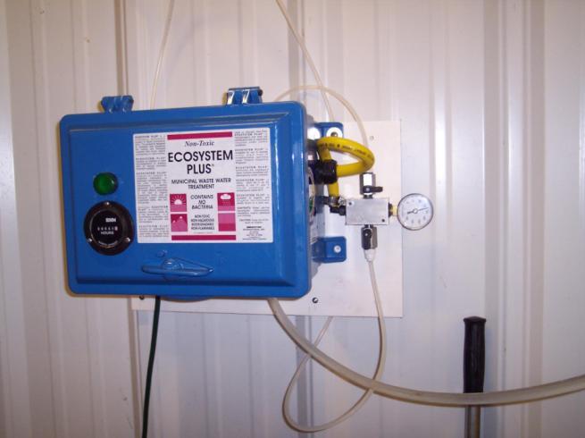 EcoSystem Plus Odor Control System Supply Line To