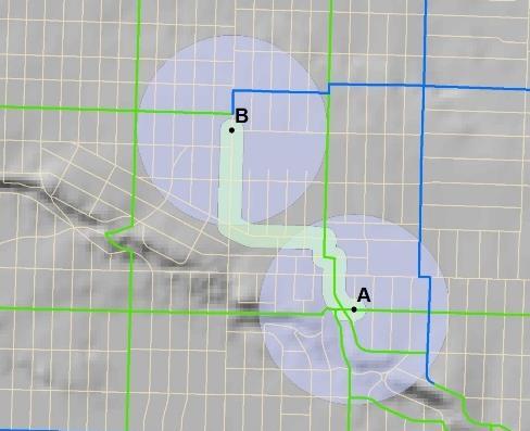 (0.25-1 mi) Model 2: Predicted Walk & Bike Routes Model 3: Combination of Route, OD +
