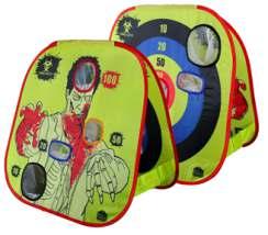 GAME TARGET ZOMBIE TARGET 8515 #8515 & #8516ZH Targets come in 10 round 8516ZH x 1.5 thick reusable poly bag with snap. The Game Target & Zombie Target are pop up targets, they set up 24 x 24 x 12.
