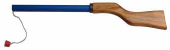 Rubber Band Shooters 4000B 4000 Band-It Pistol Solid one-piece, double shot wood target pistol is 14 1/2 long. Available in a painted finish.