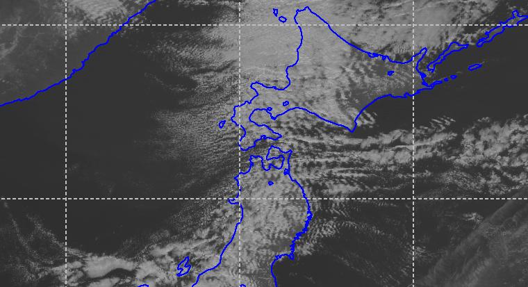 Example of a Lee Wave Cloud visible image at 03UTC,