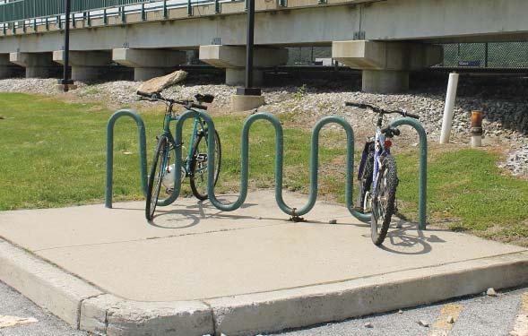 Bicycle Racks Depending on the type of rack and space dedicated to the parking of bicycles, a bicycle rack can accommodate a few bicycles or a few dozen.