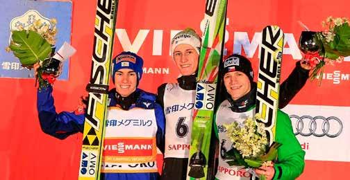 Both Koudelka and Prevc were on the podium in both competitions in Sapporo.