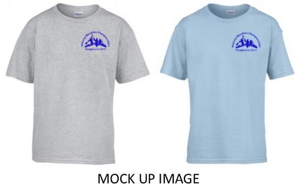 T-Shirts 8 Colours available: Grey Light Blue Adult T-Shirt: Please state colour and quantity.