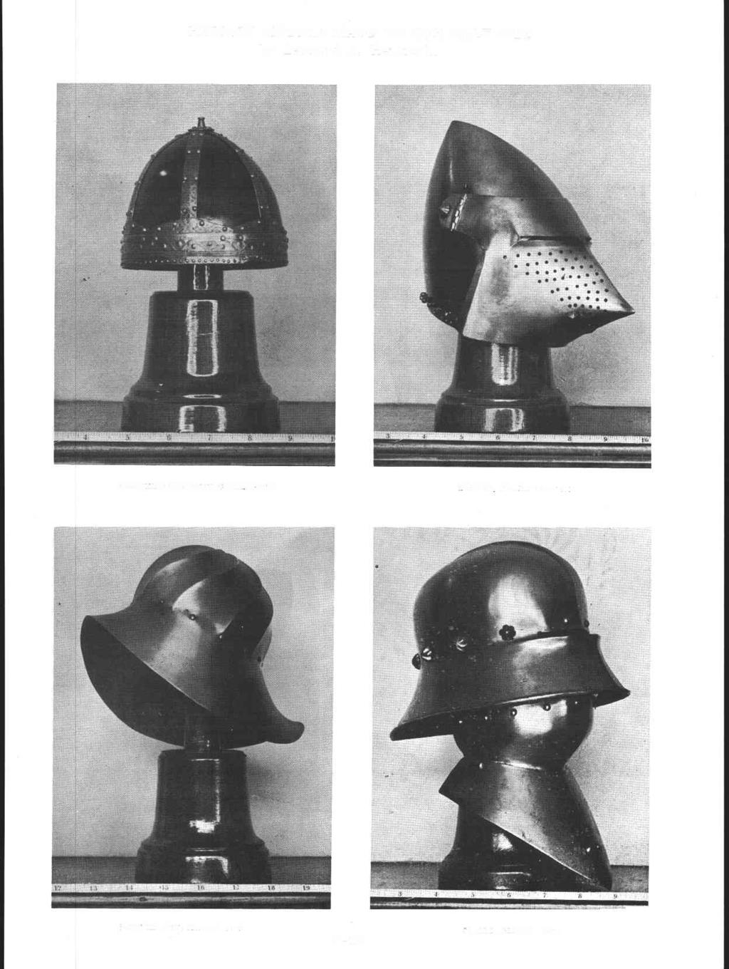HELMET MODELS MADE TO ONE HALF SIZE by Leonard A. Heinrich.