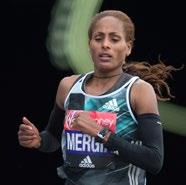 ASELEFECH MERGIA (ETHIOPIA) Born: 23 January 1985 Woliso Marathon best: 2:19:31 Dubai 2012 London Marathon record: 2010-1st 2:22:38, 2011- dnf, 2015-4th 2:23:53, 2016-5th 2:23:57 Other World Marathon