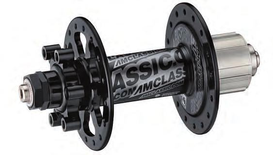The 225gr The quiet riding Single Speed Disc hub is functional, easy to main- Cross Country large diameter 17mm axle is stiff. The big 19mm diameter serrated tain and strong.