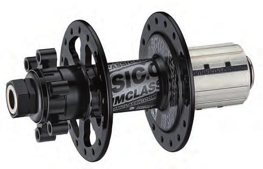 Our new quiet riding 6 pawl cam actu- Cross Country All Mountain 223gr DOWNHILL DISC REAR ated 142mm hub is the perfect complement to the 142mm system, The Downhill hub pairs a 12mm thru axle and