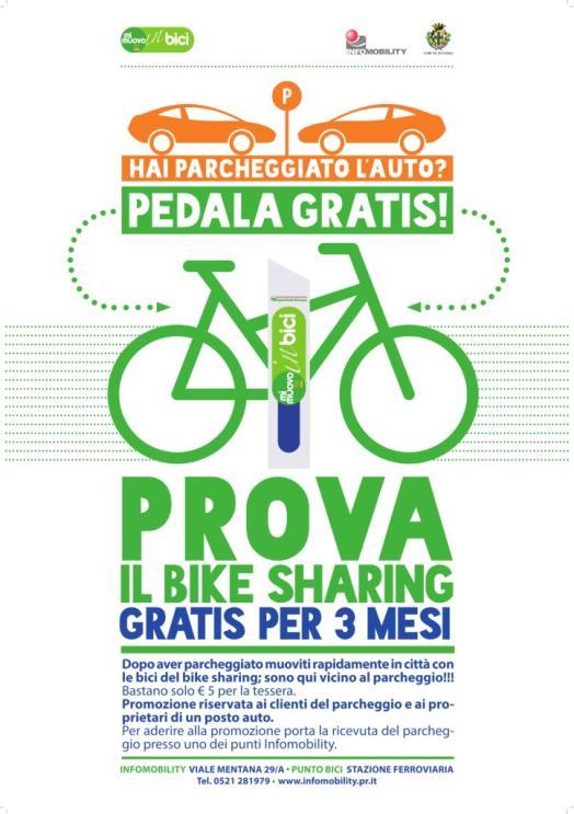 (2015) Free bike sharing service for 3 months for who parks the