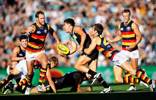 41 Adelaide Oval becomes the new home game venue for the Adelaide Crows and Port Adelaide from 2014.