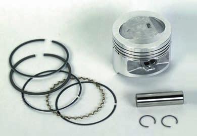 ATV PISTON KITS High quality replacement piston kits properly meet O.E.M. specifications. Kit includes piston, ring set, wrist pin and circlips. STD 0.25 0.50 0.75 1.00 1.