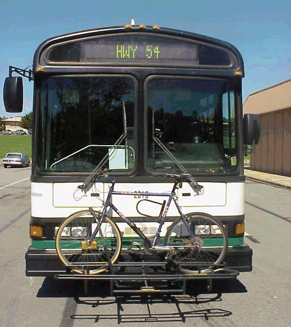 Step 6: When you reach your destination, notify the driver that you will be unloading your bicycle and use the front door to exit the bus.
