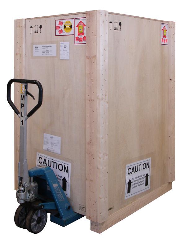 Transportation 3.4 Transportation by Fork Lift / Pallet Jack A fork lift is recommended for transporting the boxes to the installation site.
