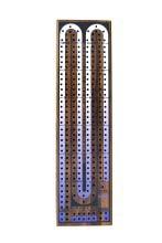 hardwood cribbage board. Includes 1 pegs.
