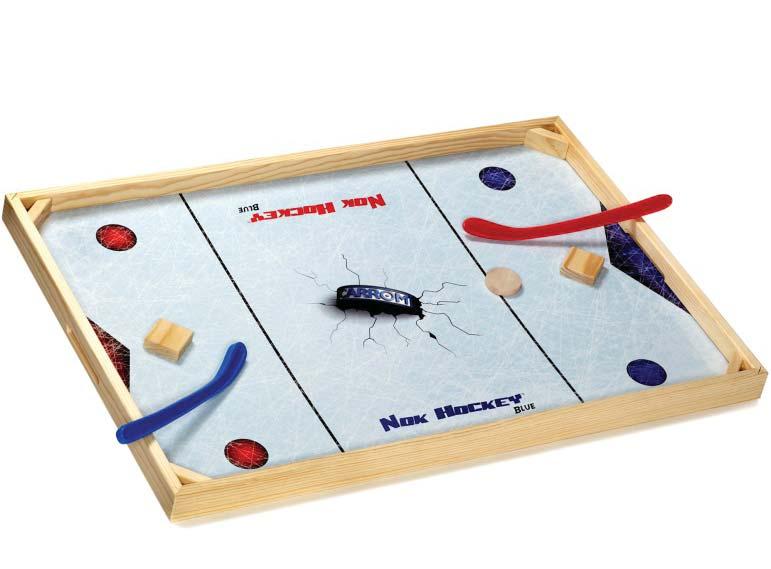 NOK HOCKEY - BLUE MODEL #002.50 UPC # 0-43077-00250-8 A FAST ACTION GAME This is one of those games you ll always remember from childhood.