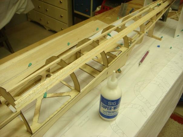 Cut two stabilizer support jigs from foam board to support each side of the stab during