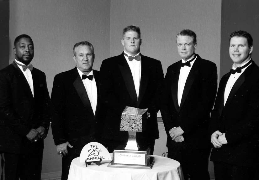 Major Award Winners Nebraska leads all schools in Outland Trophy winners and is second all time with four Lombardi Award winners.