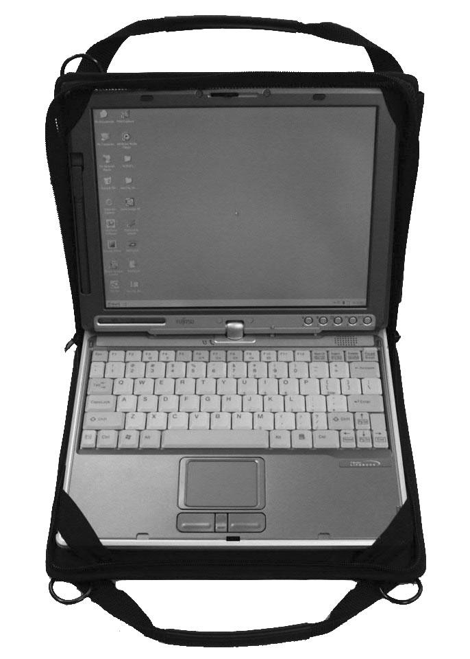 F u j i t s u C o m p u t e r S y s t e m s FieldMate Convertible User s Guide I N S T R U C T I O N S This case is designed to provide a compact, elegant solution for using and