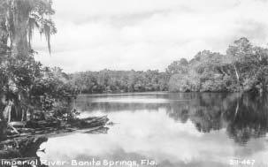 Imperial River, early 1900. Coastal view of, early 1900. Estero, which trends northwest/southeast and is approximately 7 miles long and 2 miles wide at its center, tapers at each end.