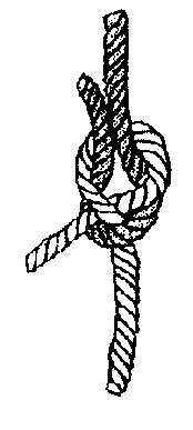 TYING A FIGURE EIGHT KNOT To tie a figure eight knot, make a bight near the end of the rope. Then, taking the short end lay it over the top of the long side forming an eye.