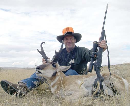 Brian shot this Wyoming pronghorn using the new 6.5-300 Weatherby Magnum Mark V Accumark rifle. come problematic when temperatures plummet.