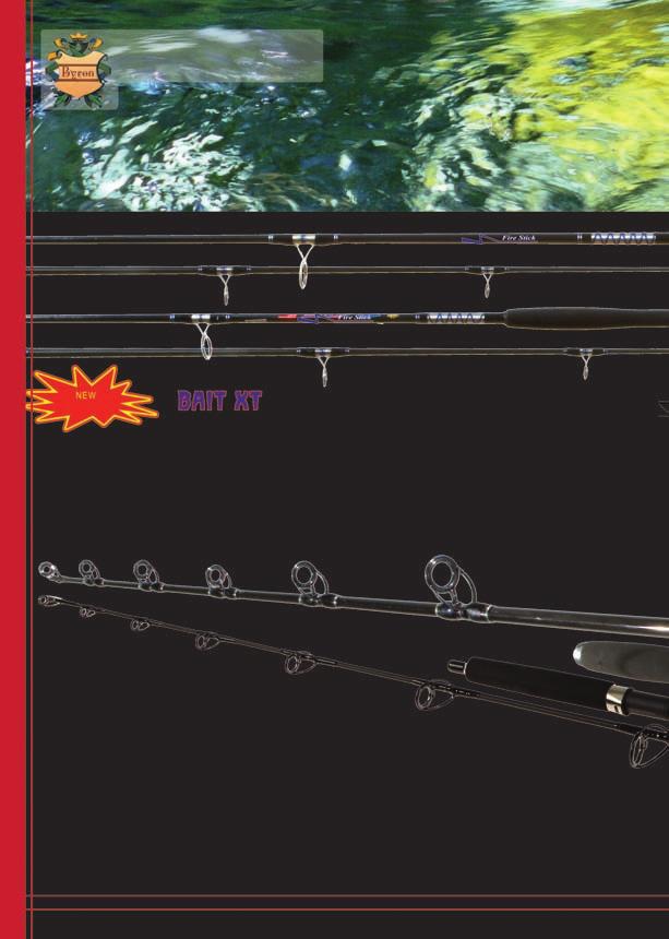 Fire Stick 2010 Byron Bait XT The new series of jigging rods for all purposes. Due to the differentiation in several line classes, you can use these rods either on lakes and rivers or for sea fishing.