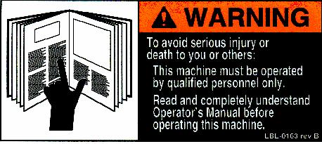 manual contains information that is vital to the safe operation of
