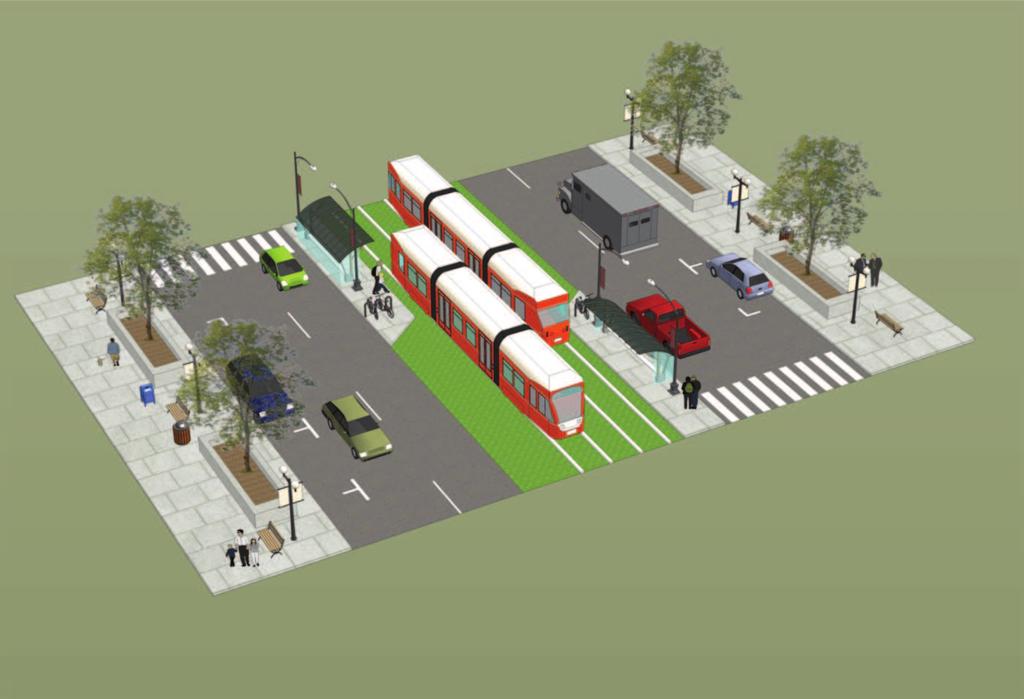 Figure 8-3: The ability to create multi-modal roadways will be influenced by