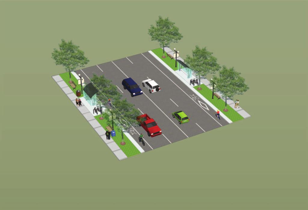 Wider rights-of-way will allow for dedicated space for different transportation